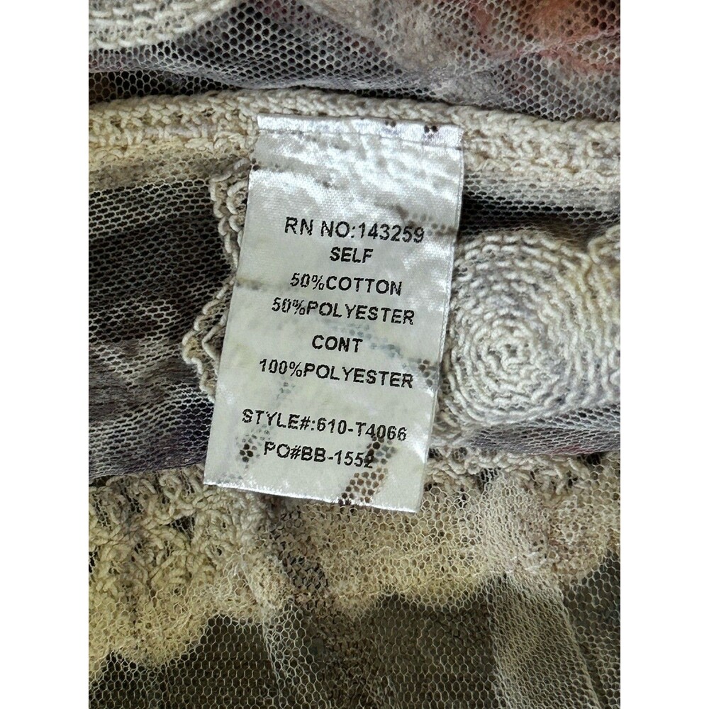 Origami Layers Of Tulle Boho Duster Vest Size OS Lagenlook Kimono - Picture 11 of 12